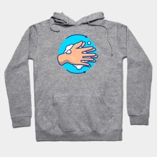 Washing hand cartoon 3 Hoodie